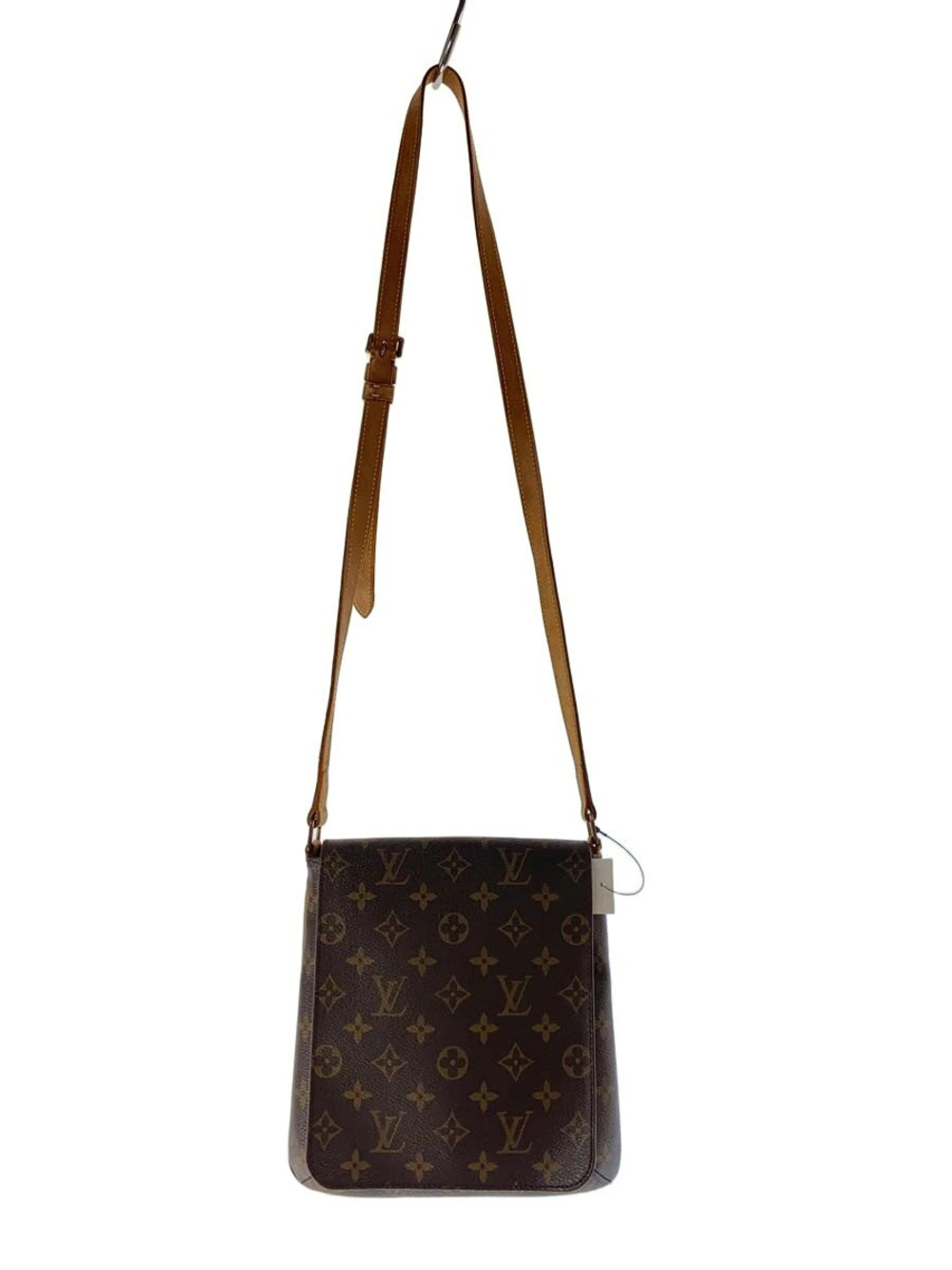 LOUIS VUITTON Musette Salsa Monogram Canvas Long Shoulder Bag Brown